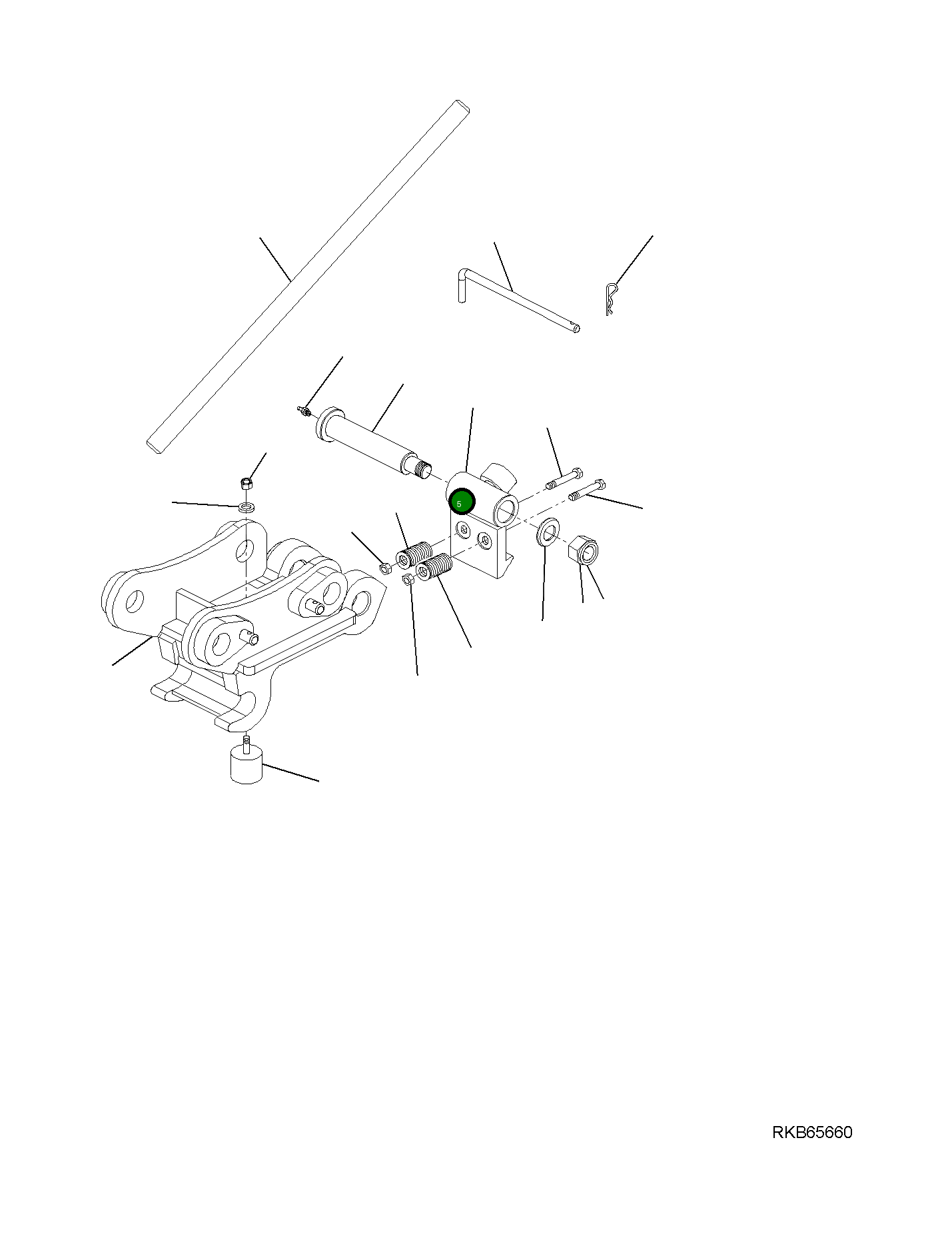 Рычаг 22L-09-R1G20 Komatsu