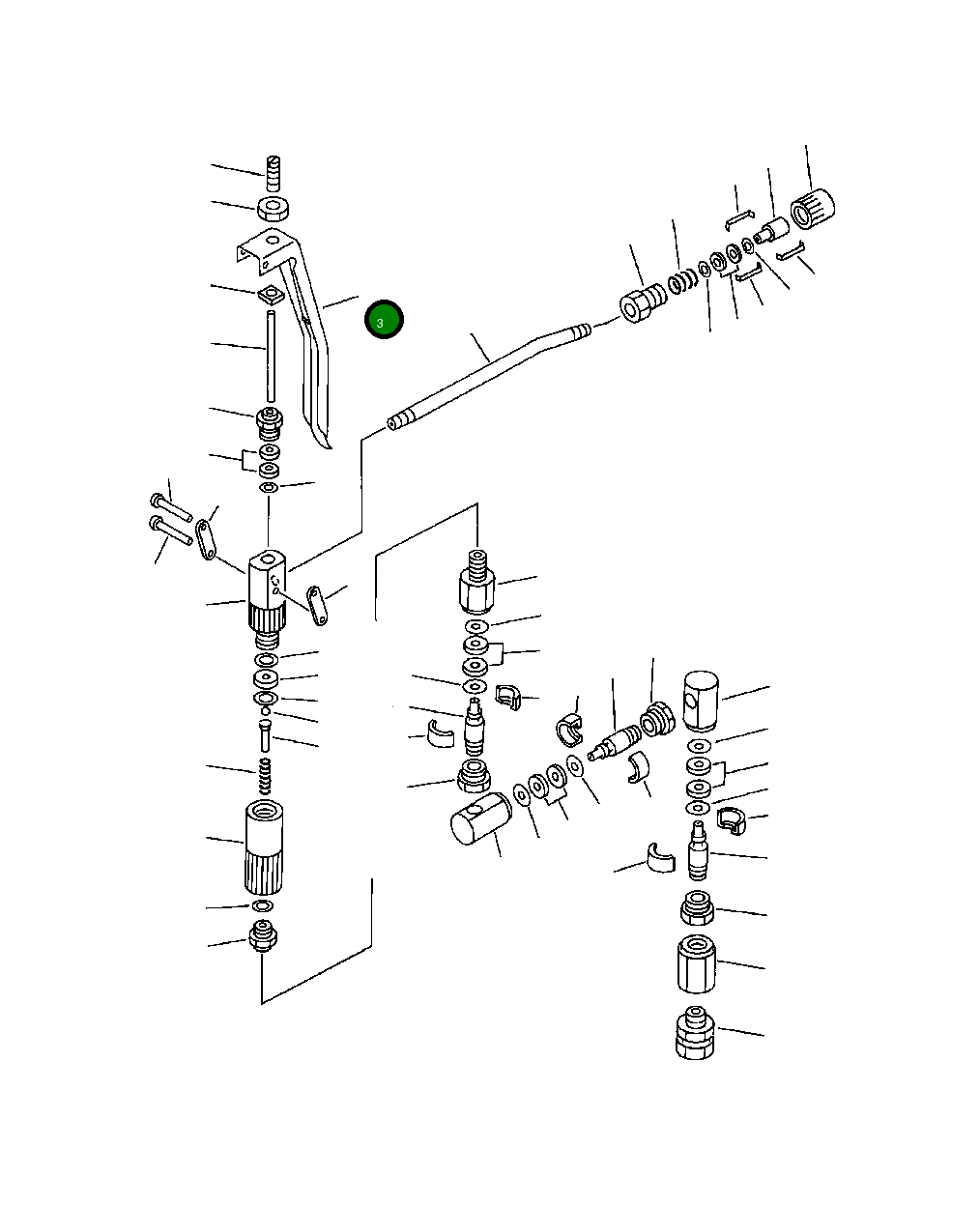 Рычаг YU703087 Komatsu