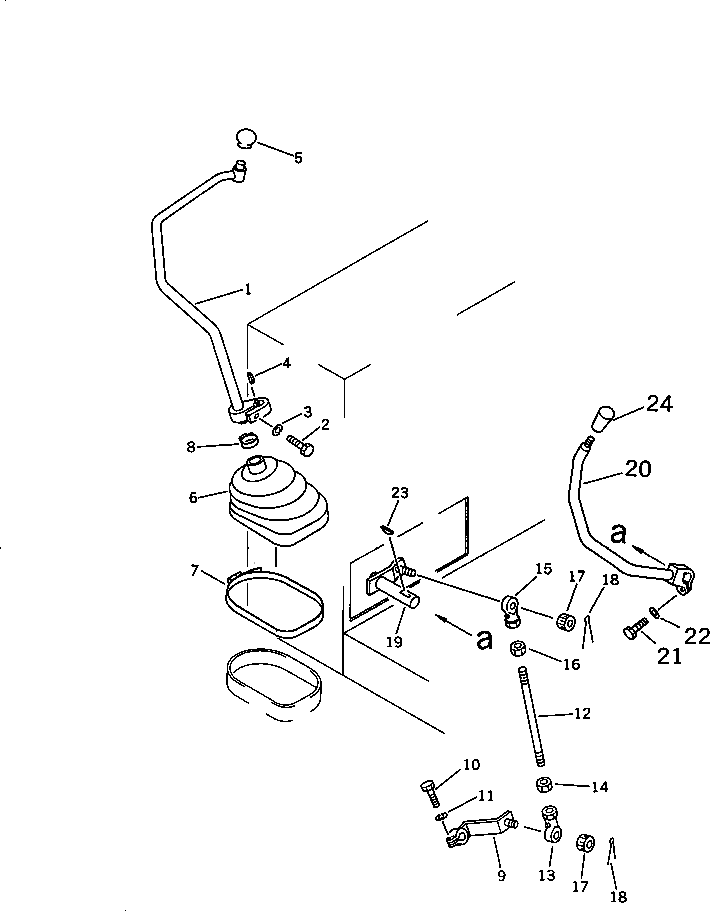 Рычаг 144-43-12320 Komatsu