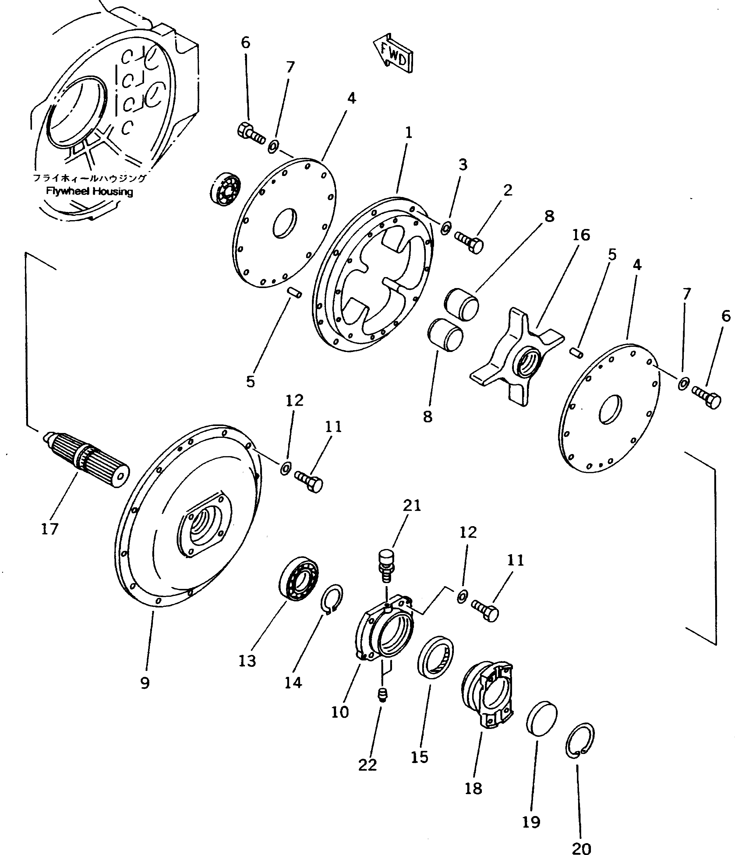 Крышка 566-01-72120 Komatsu