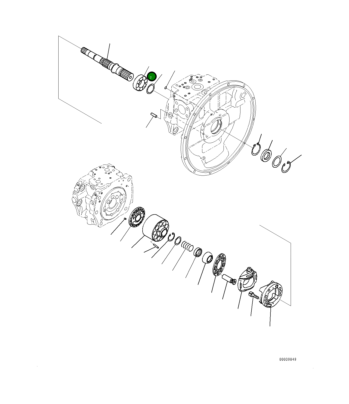 Подшипник 708-1H-22150  Komatsu
