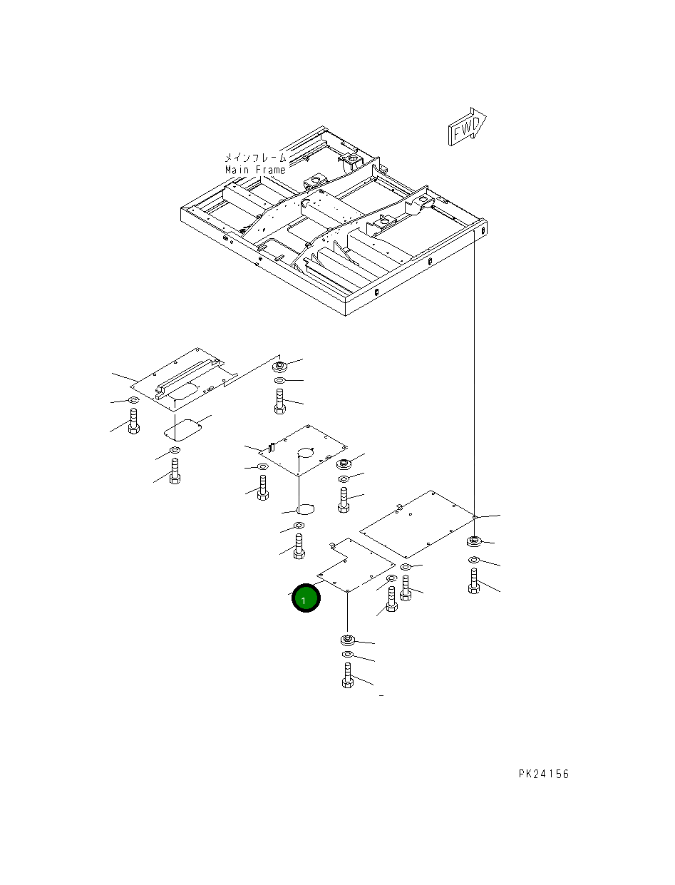 Крышка 8248-54-1250  Komatsu