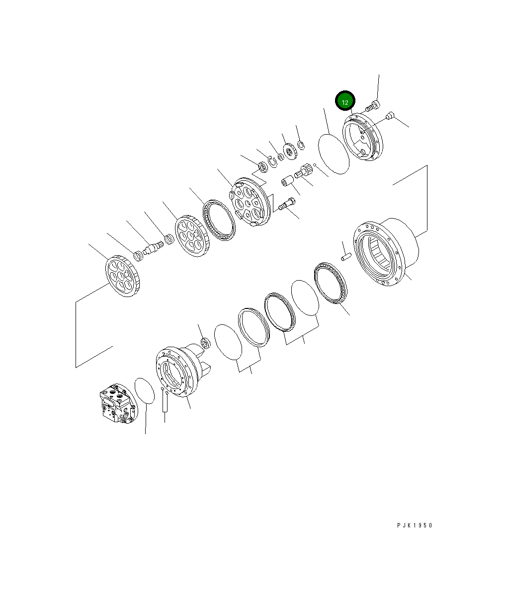 Крышка TZ266B1008-00 Komatsu