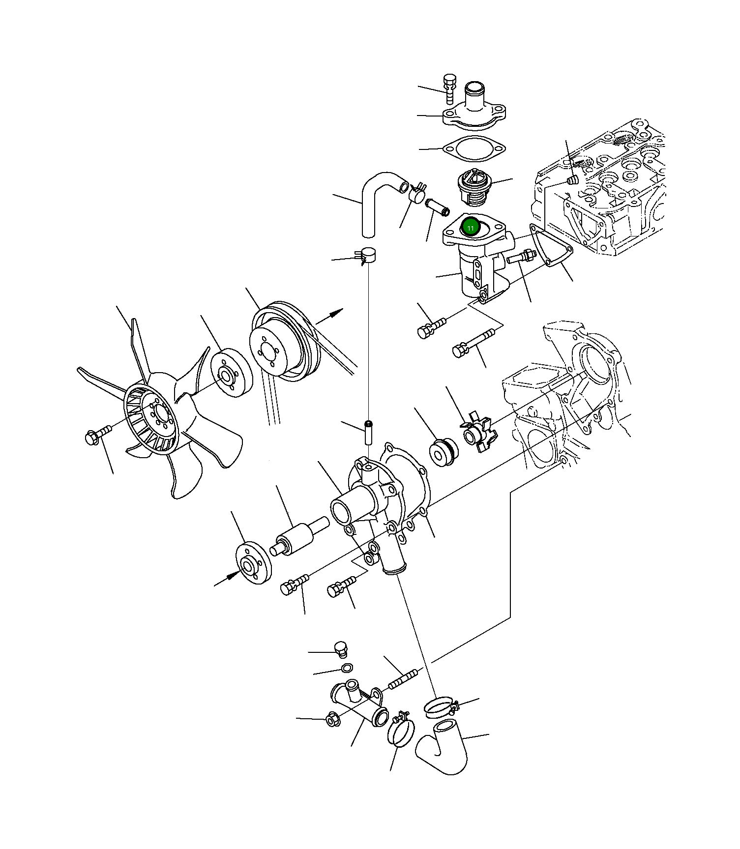 Крышка KT1E051-4326-0 Komatsu