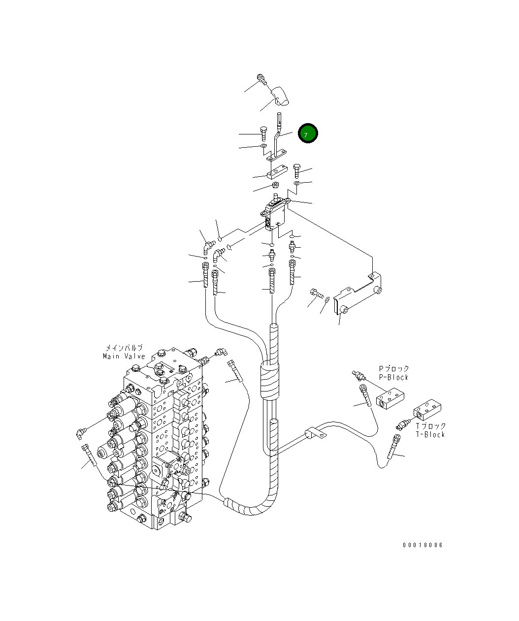 Рычаг 21W-43-41141 Komatsu