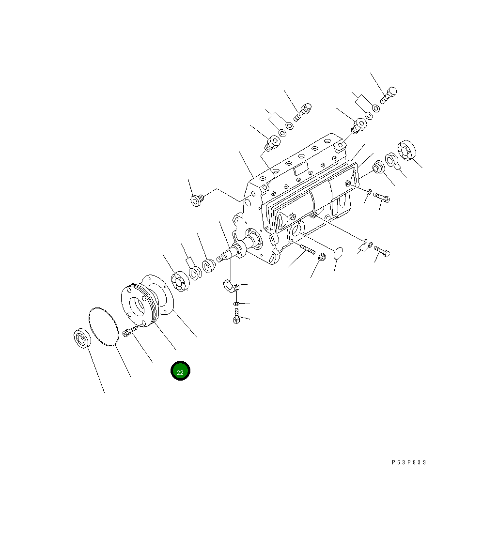 Крышка DK131330-6400  Komatsu