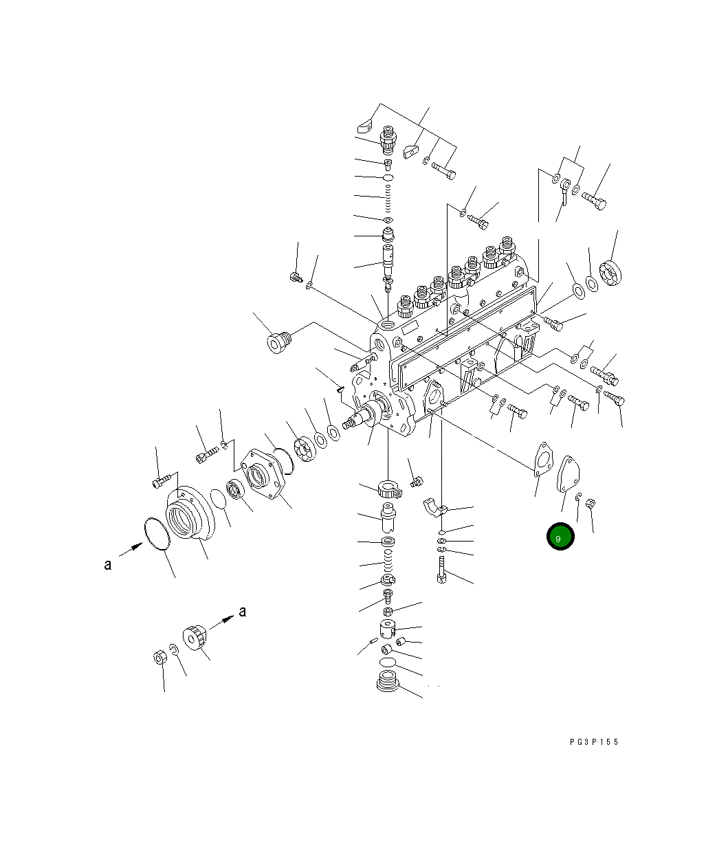 Крышка DK133040-0100 Komatsu