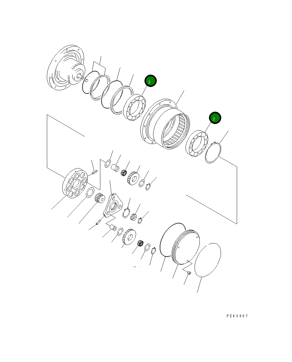 Подшипник 20P-60-71170 Komatsu