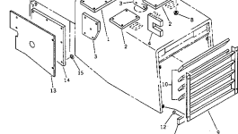 Крышка 423-Z84-1120  Komatsu