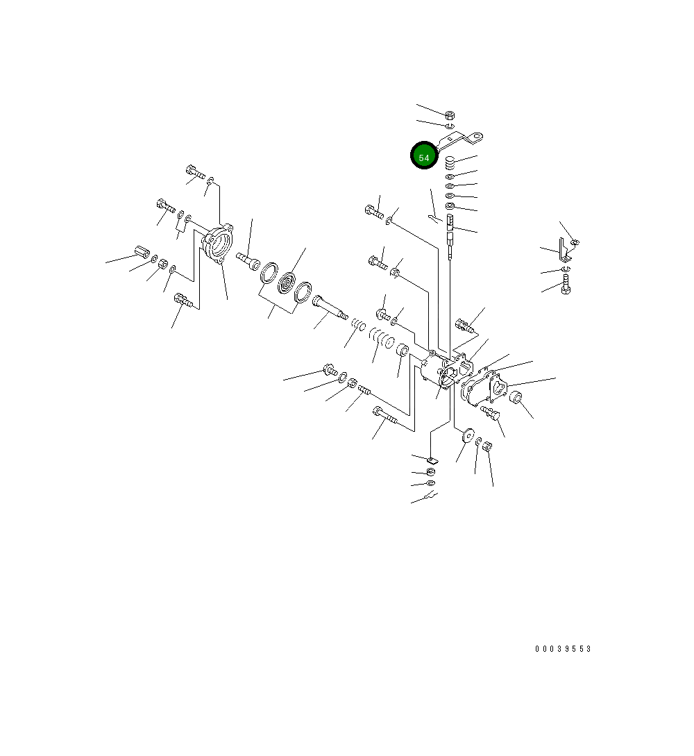 Рычаг DK154406-7700 Komatsu
