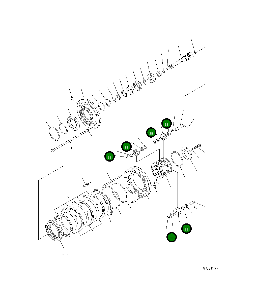 Подшипник 09232-02525 Komatsu