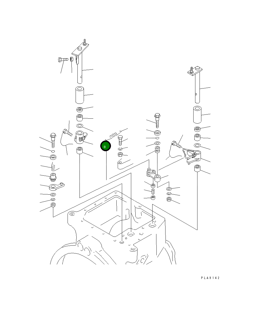 Рычаг 134-15-38491 Komatsu