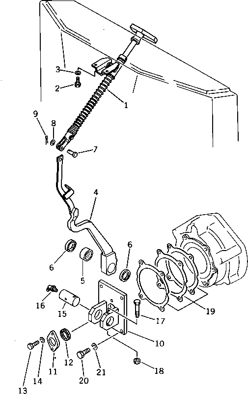 Рычаг 363-43-16131 Komatsu