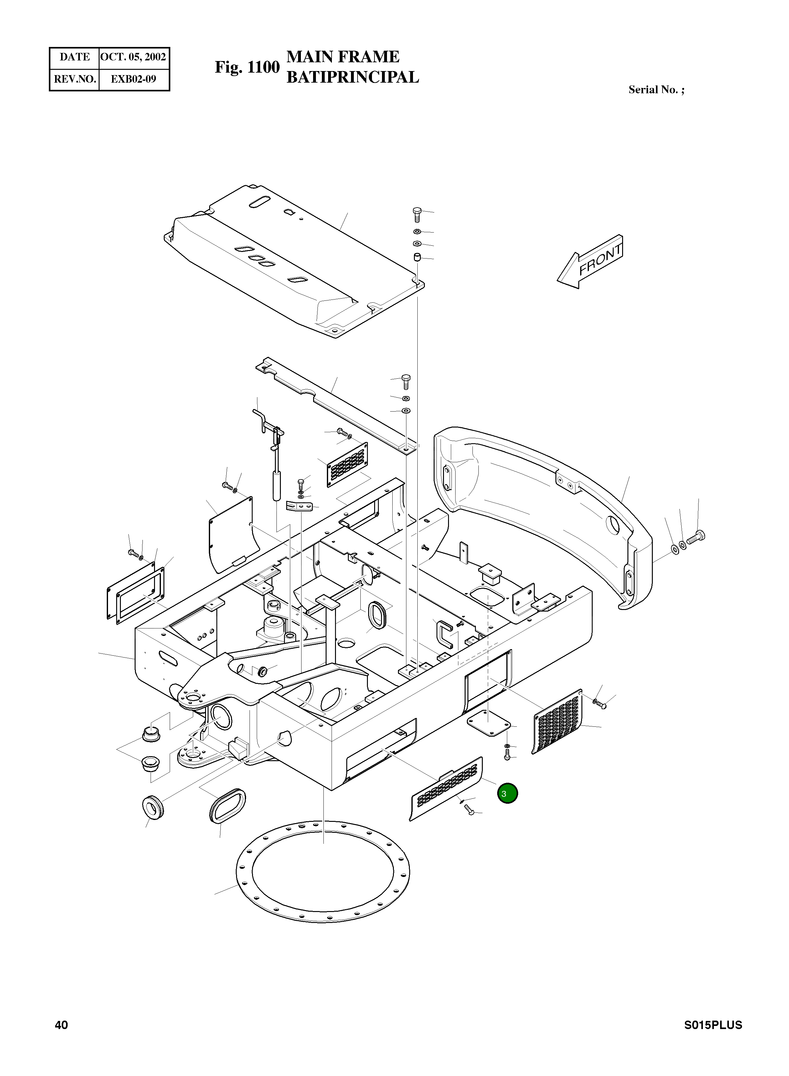 Крышка 621-00932B  Komatsu