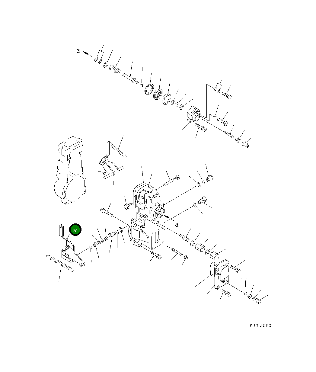 Рычаг DK154396-2720 Komatsu
