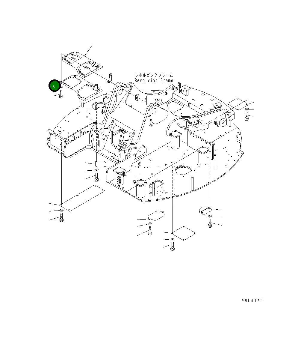 Крышка 22U-970-1220  Komatsu