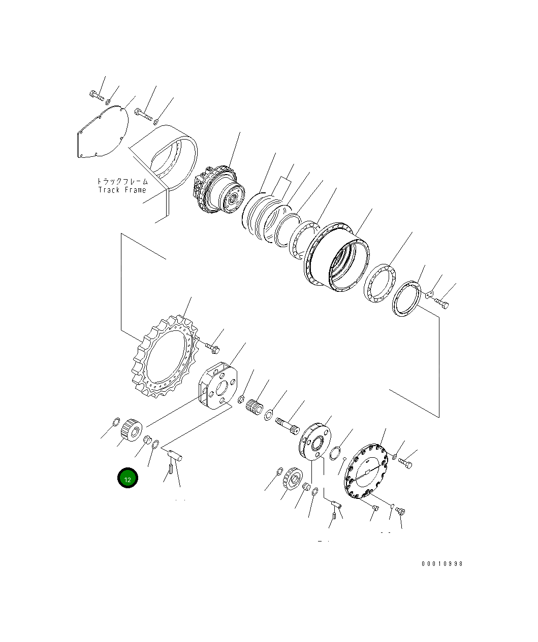Подшипник 208-27-71710 Komatsu
