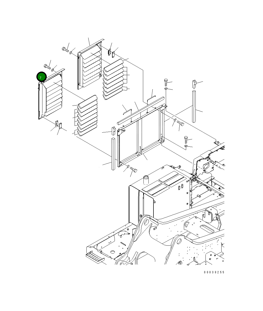 Крышка 21M-54-21531  Komatsu