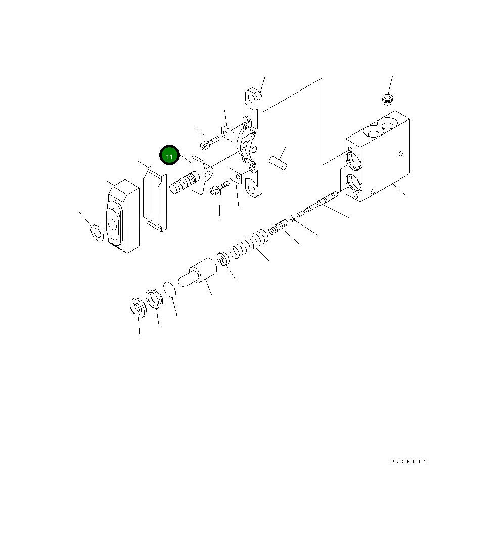 Рычаг 702-16-54680 Komatsu