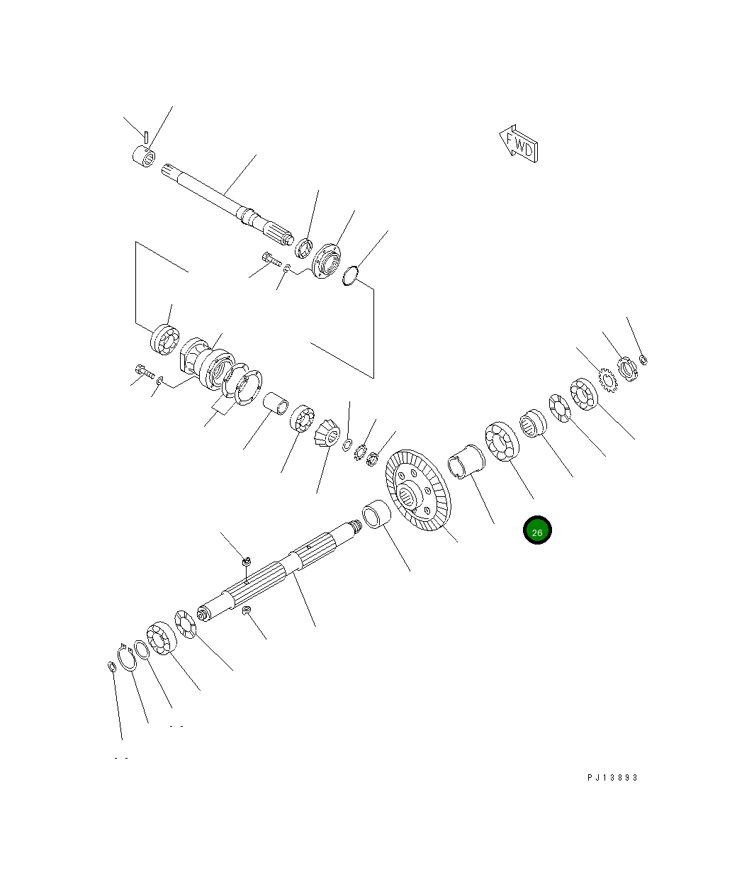 Подшипник 06000-06221  Komatsu