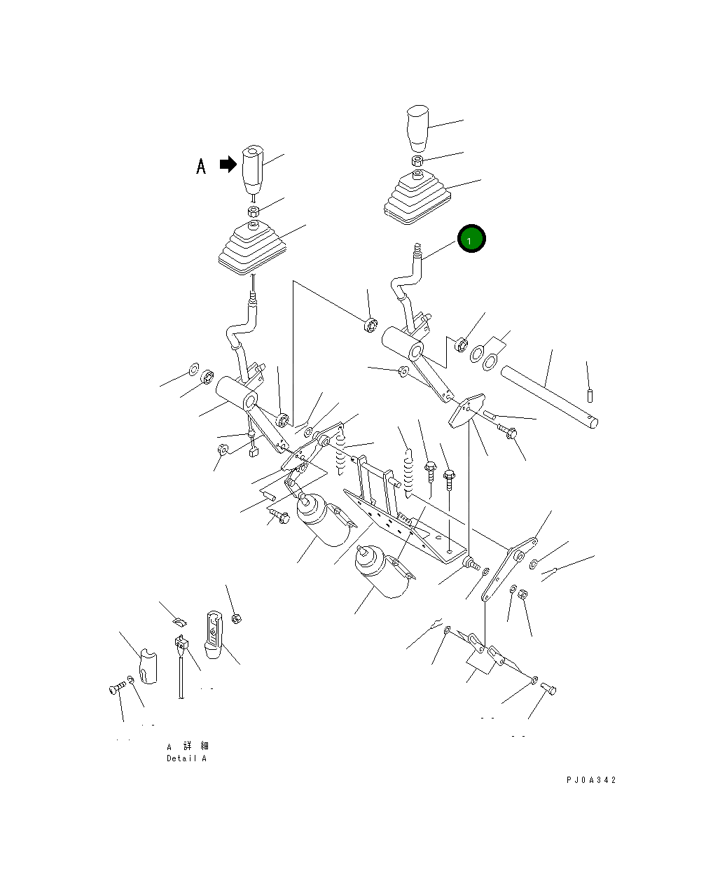 Рычаг 421-43-28660 Komatsu