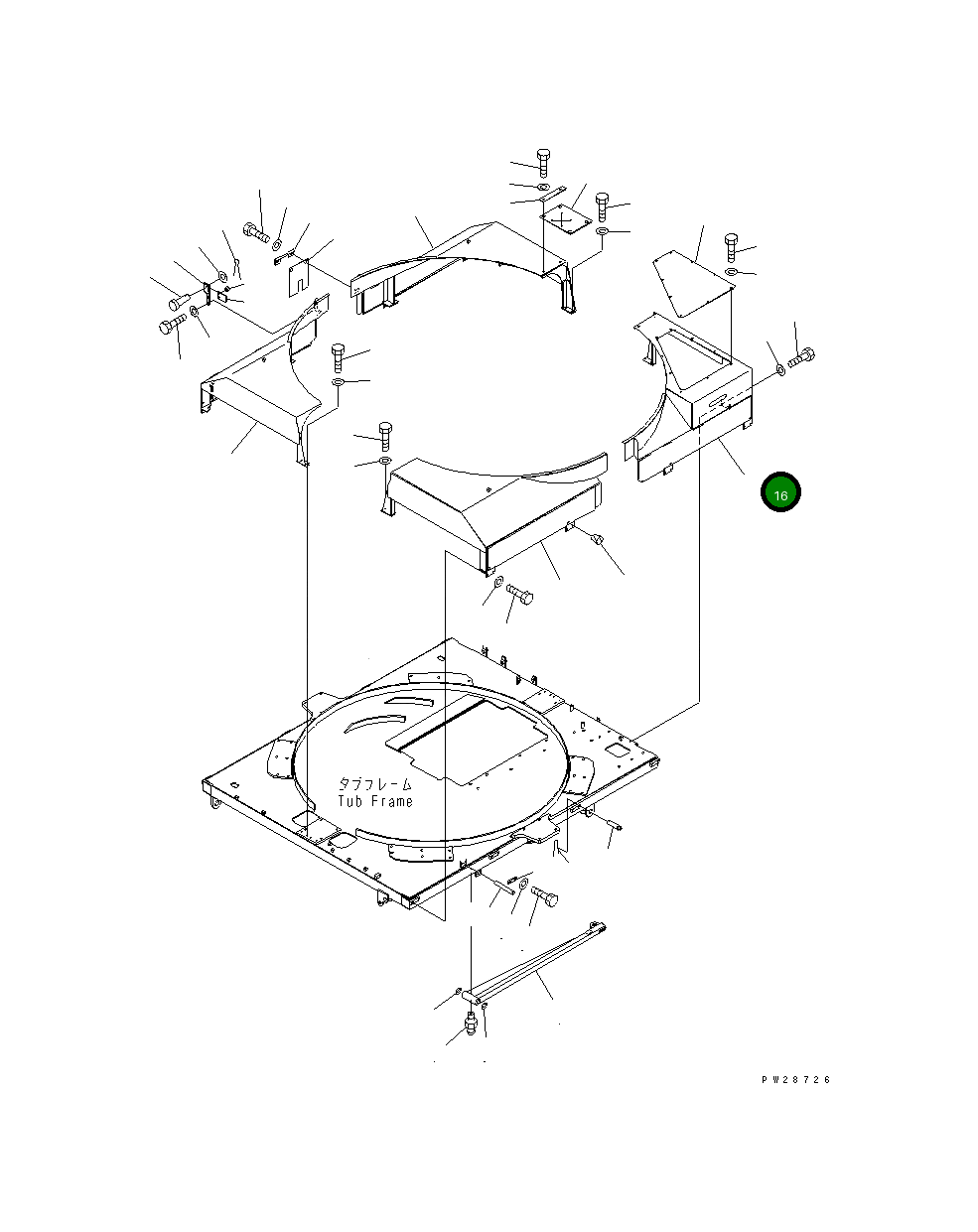 Крышка 8287-70-5240  Komatsu