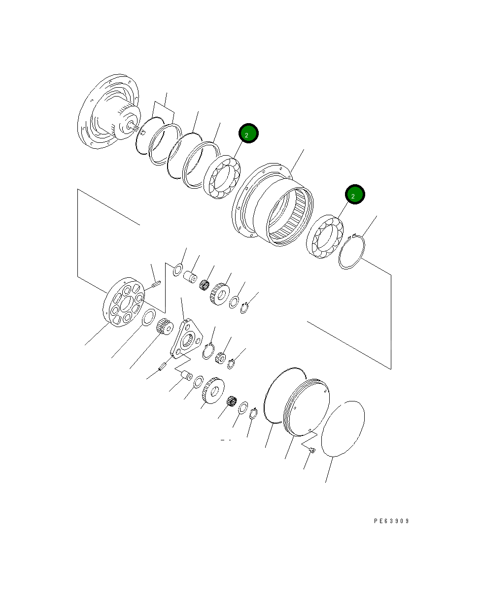 Подшипник 20P-60-71170 Komatsu