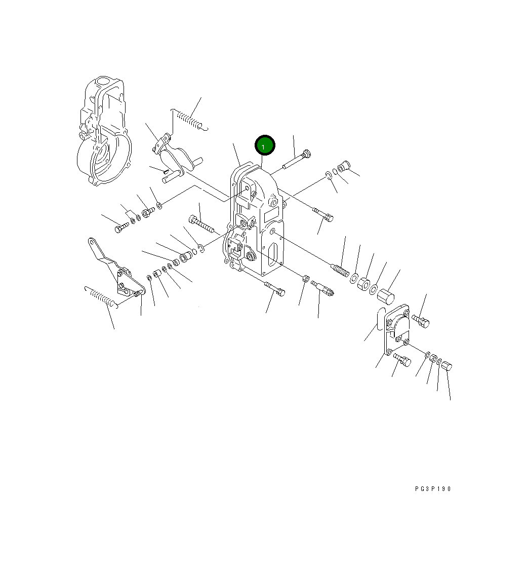 Крышка DK154500-8320 Komatsu
