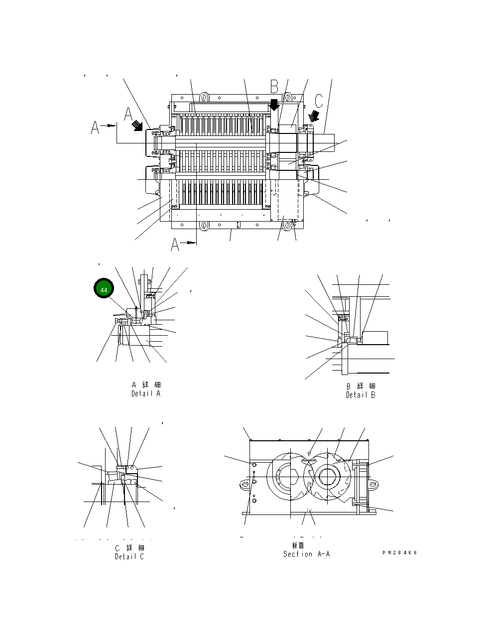 Подшипник CR401204 Komatsu
