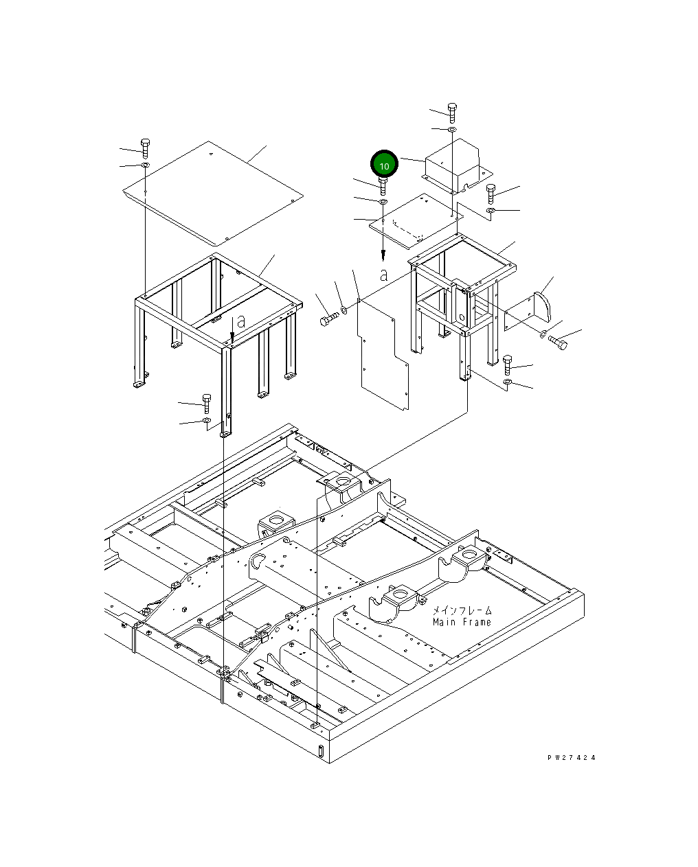 Крышка 8287-54-1721  Komatsu