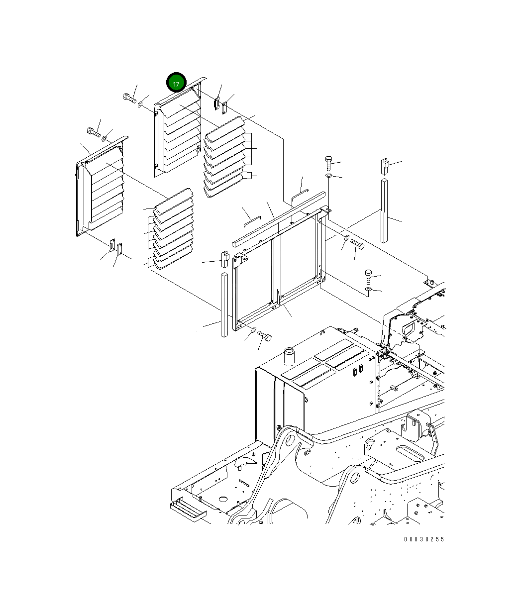 Крышка 21M-54-21521  Komatsu