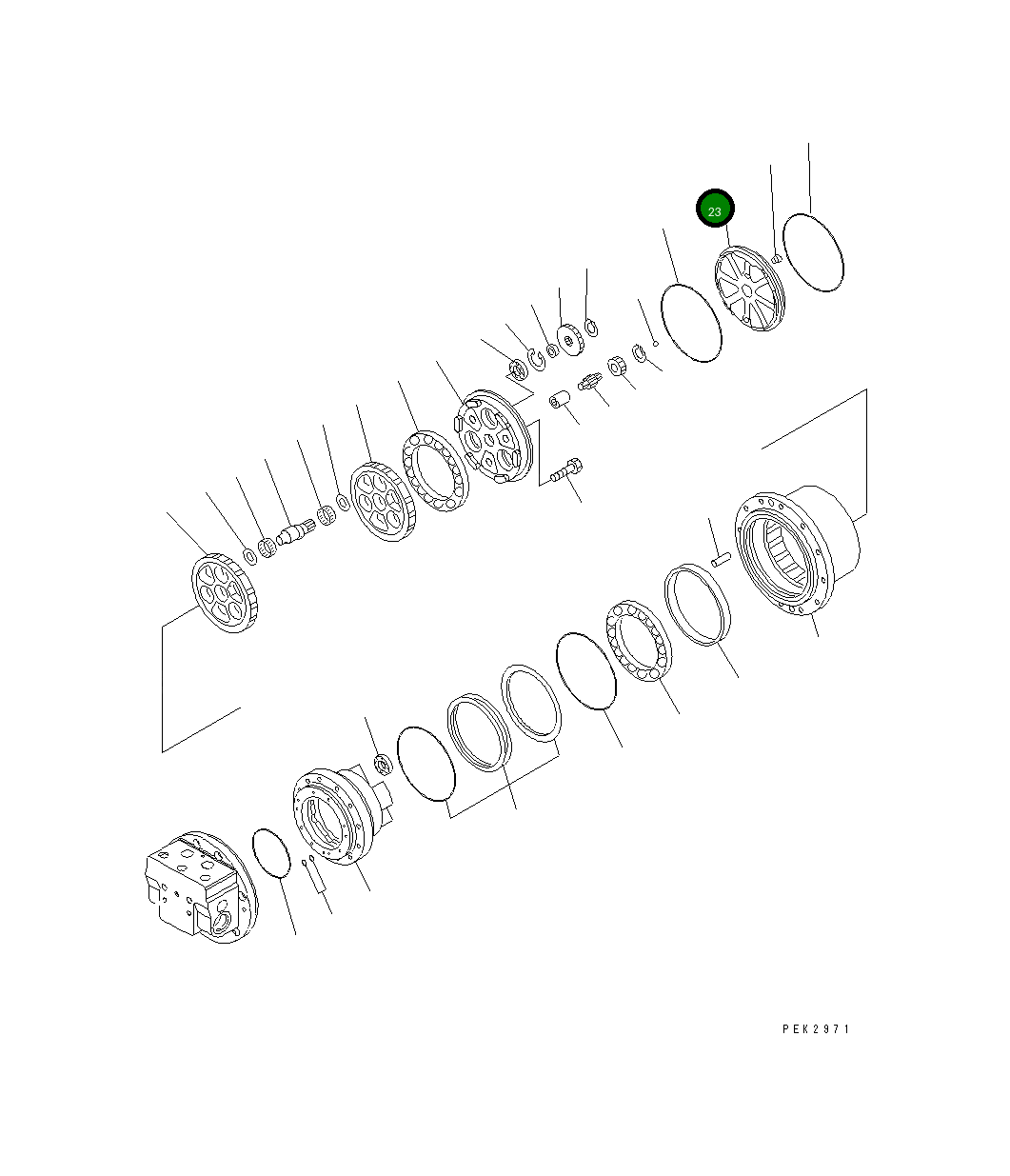 Крышка TZ821B1008-00 Komatsu