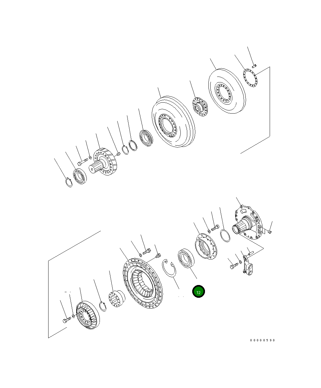 Подшипник 154-13-61160  Komatsu