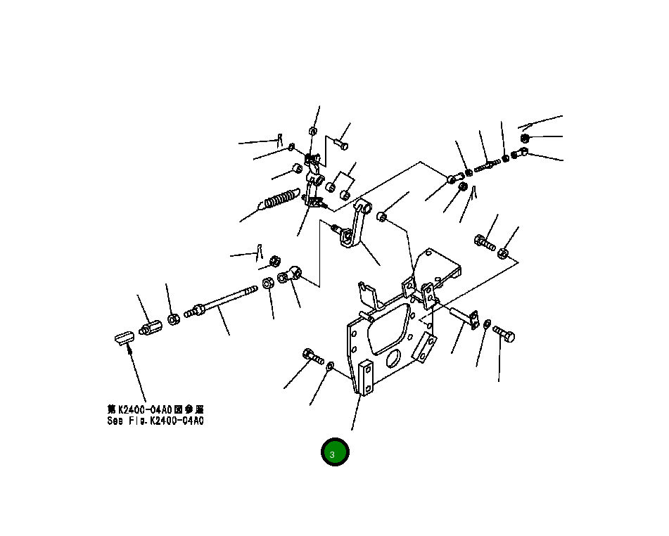 Рычаг 124-43-52470 Komatsu