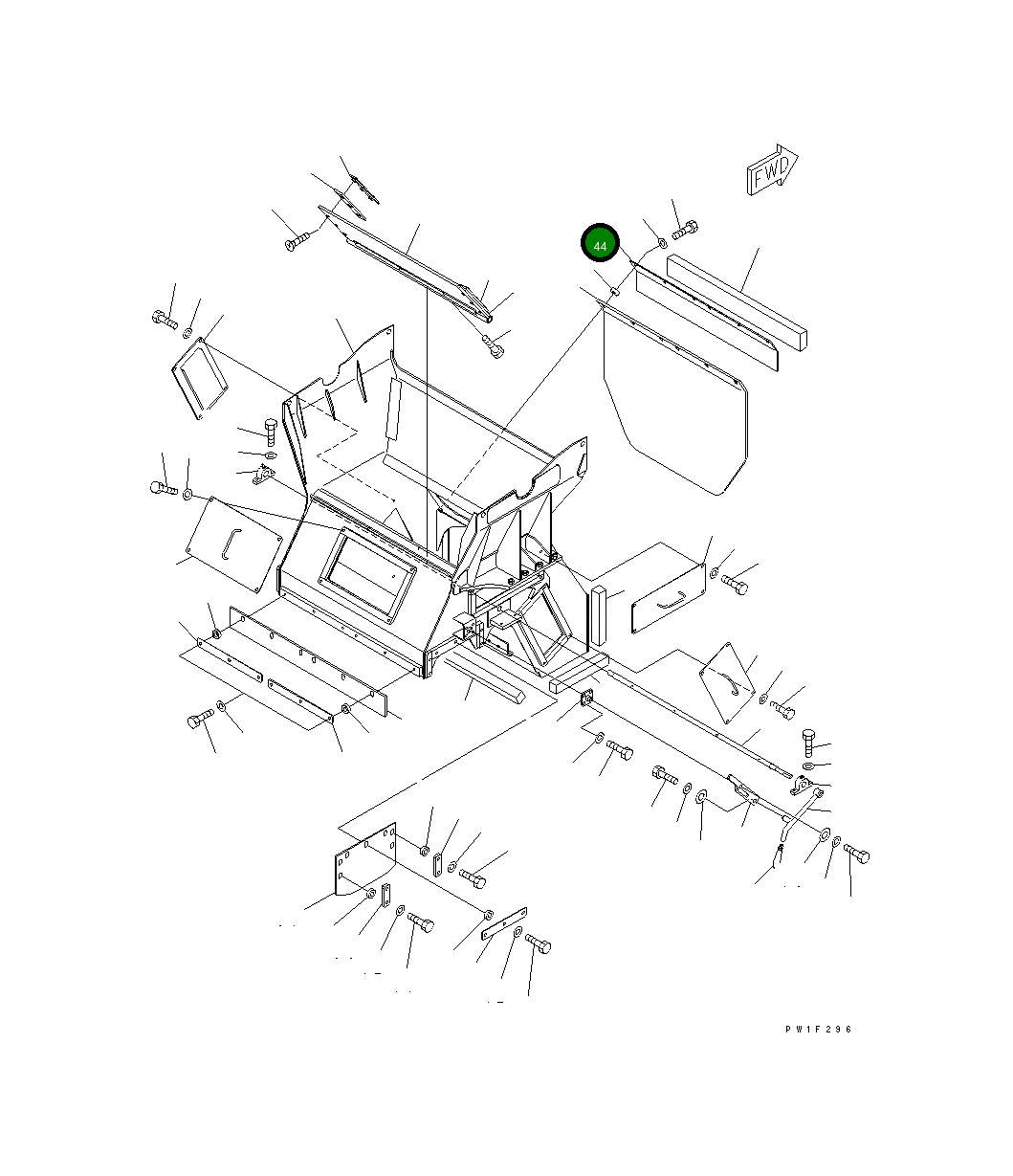 Крышка 8296-70-1821  Komatsu
