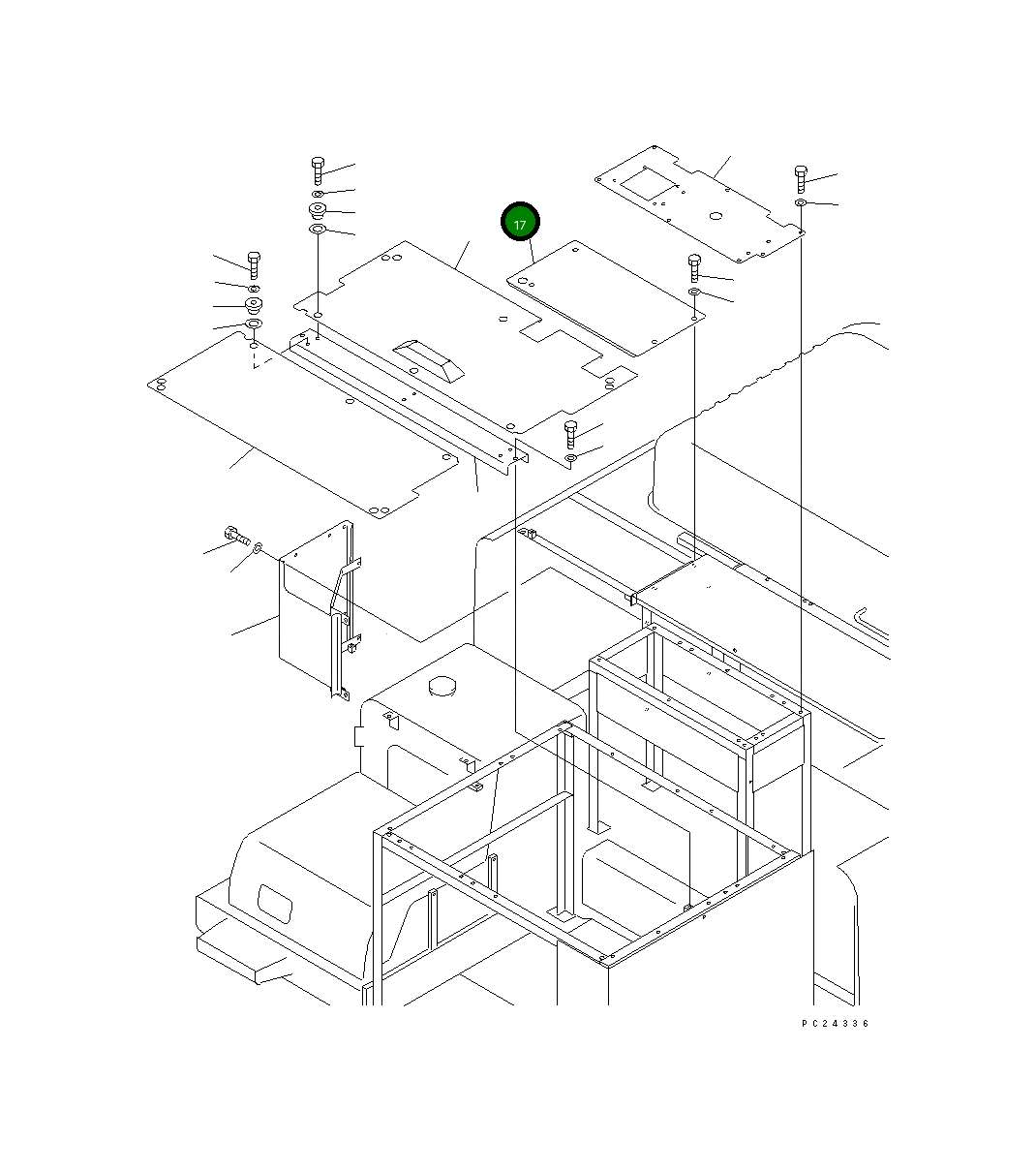 Крышка 8261-54-1270  Komatsu