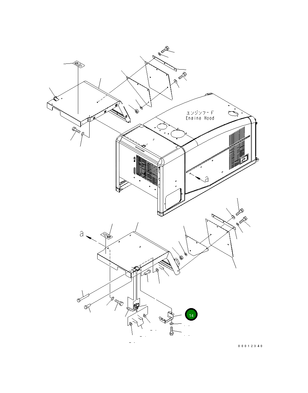 Крышка 419-54-31651  Komatsu