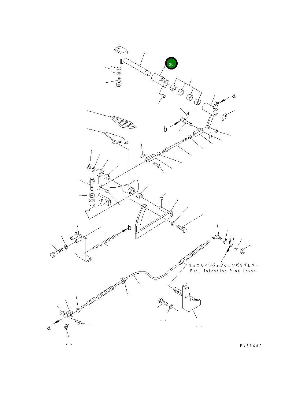 Рычаг 23A-43-12640 Komatsu