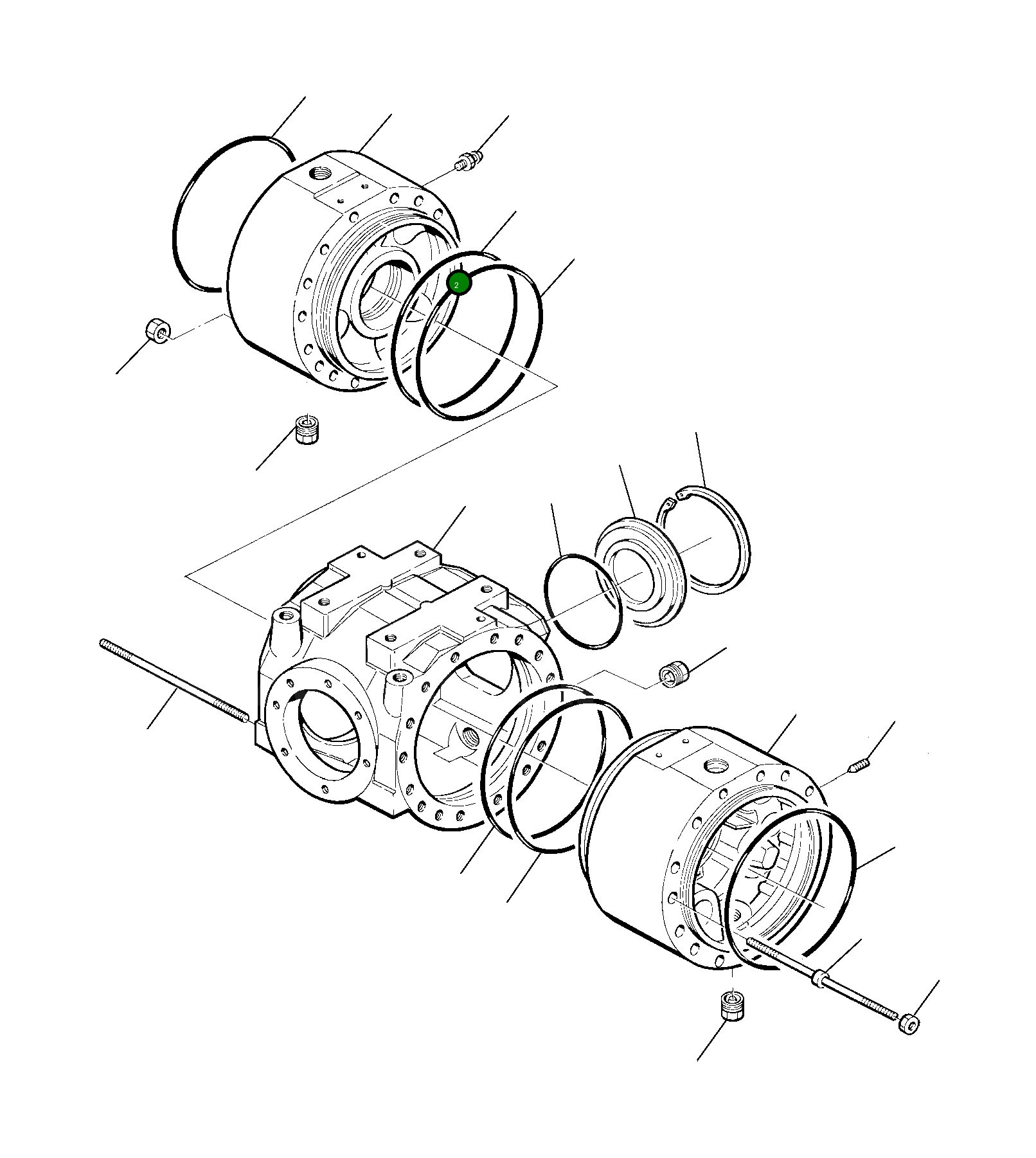 Крышка HU1701221 Komatsu