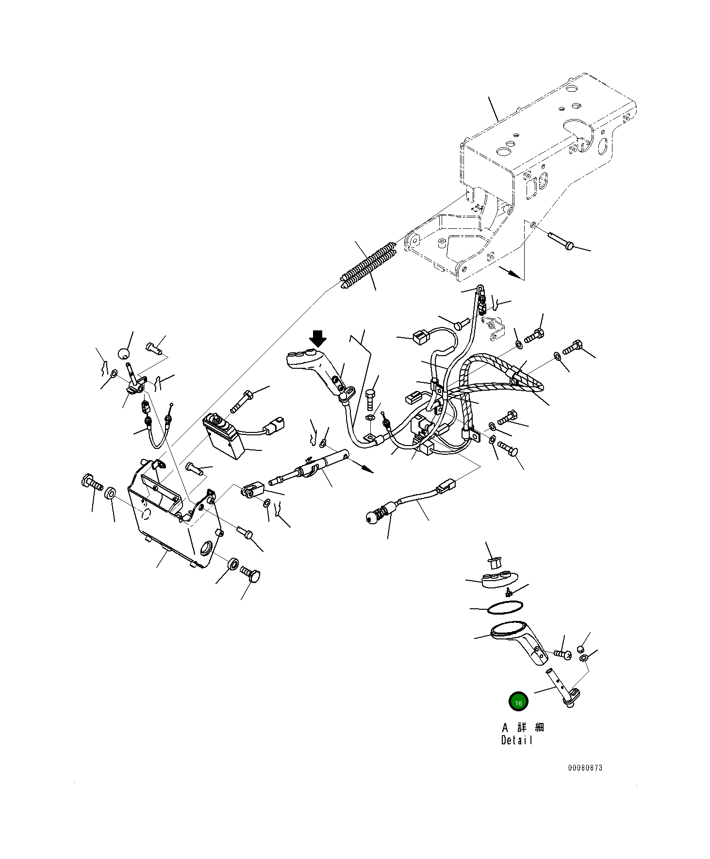 Рычаг 421-S33-3241 Komatsu