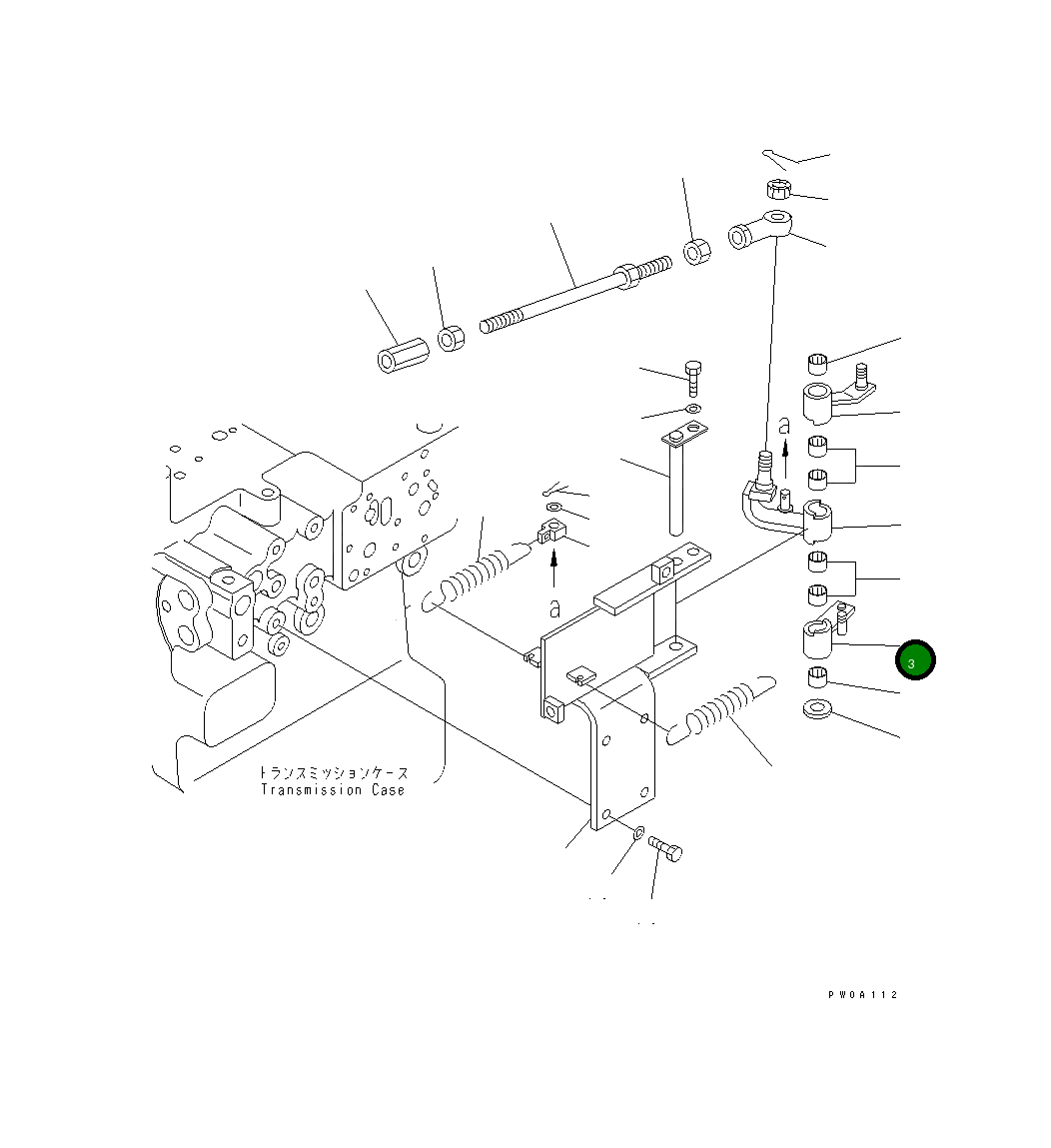 Рычаг 124-43-52920 Komatsu