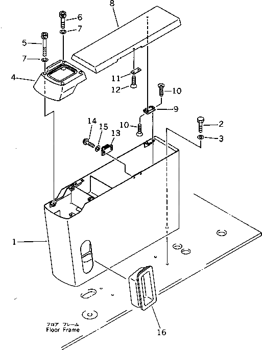 Крышка 20Y-43-15183 Komatsu