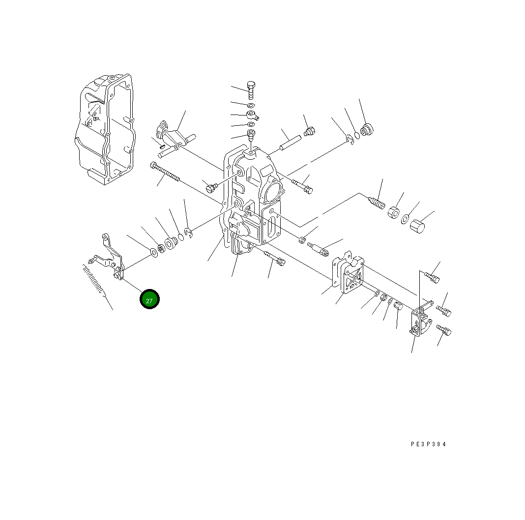 Рычаг DK154395-7020 Komatsu