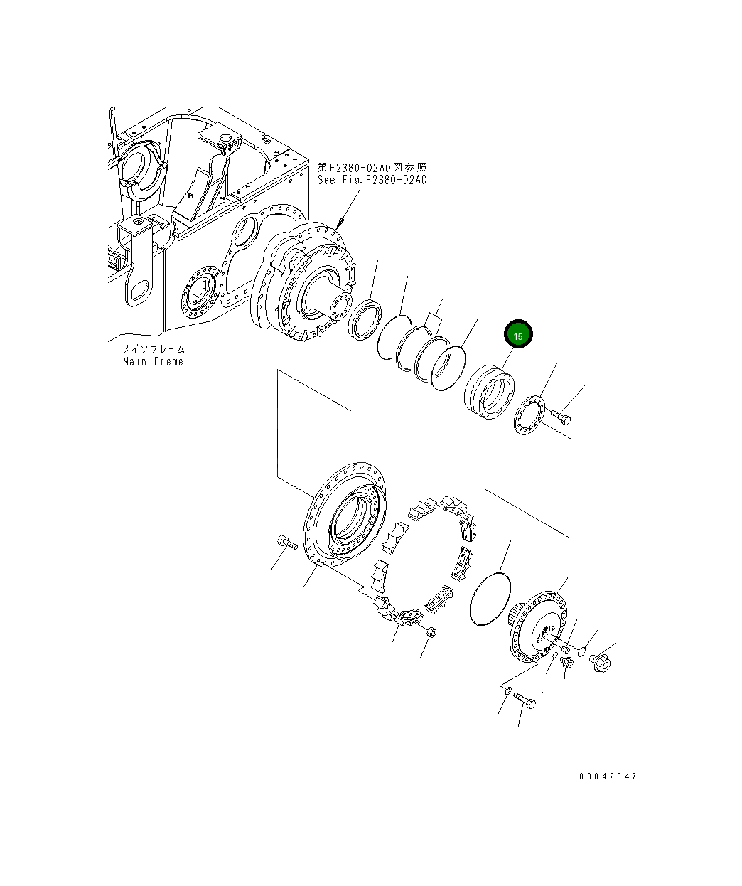 Подшипник 17A-09-41190 Komatsu
