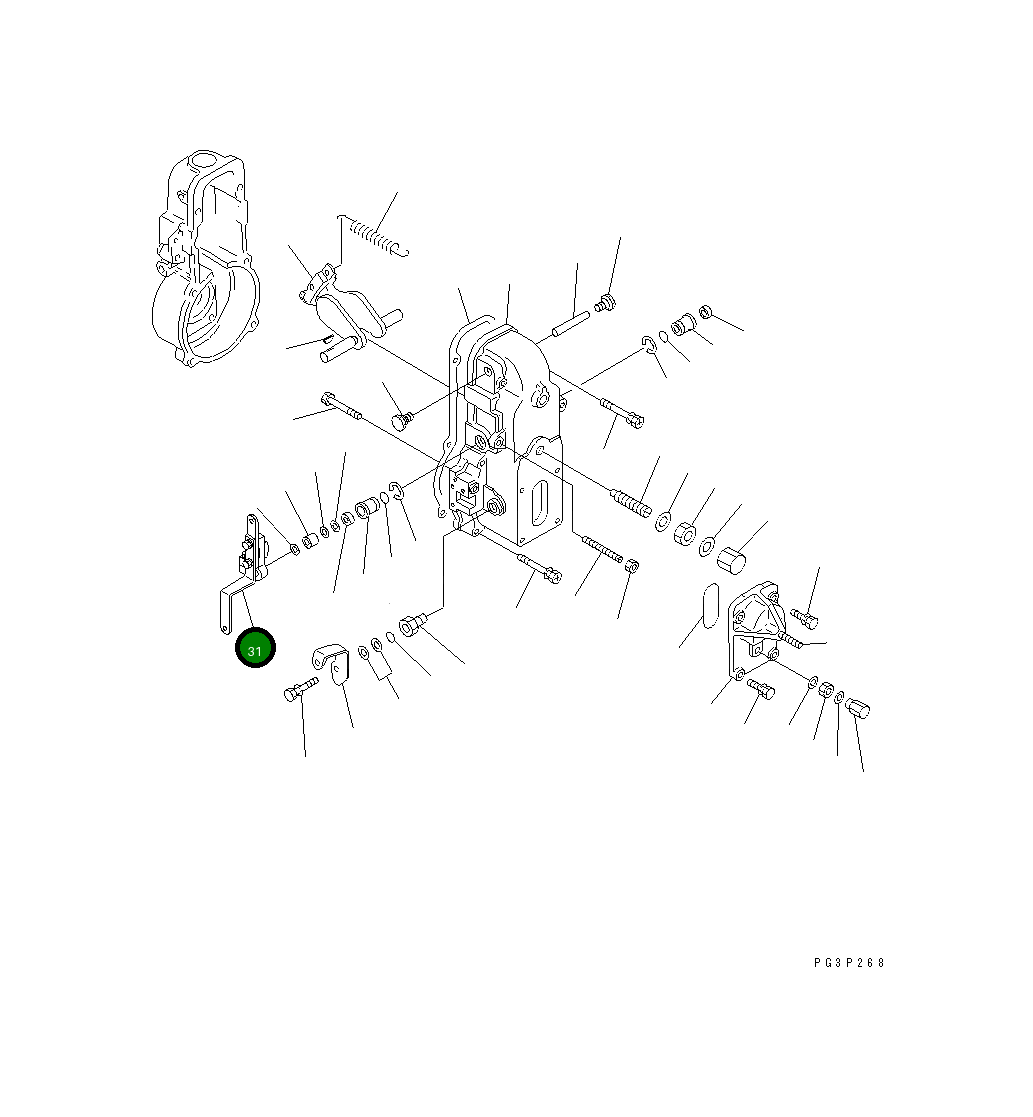 Рычаг DK154342-6220 Komatsu