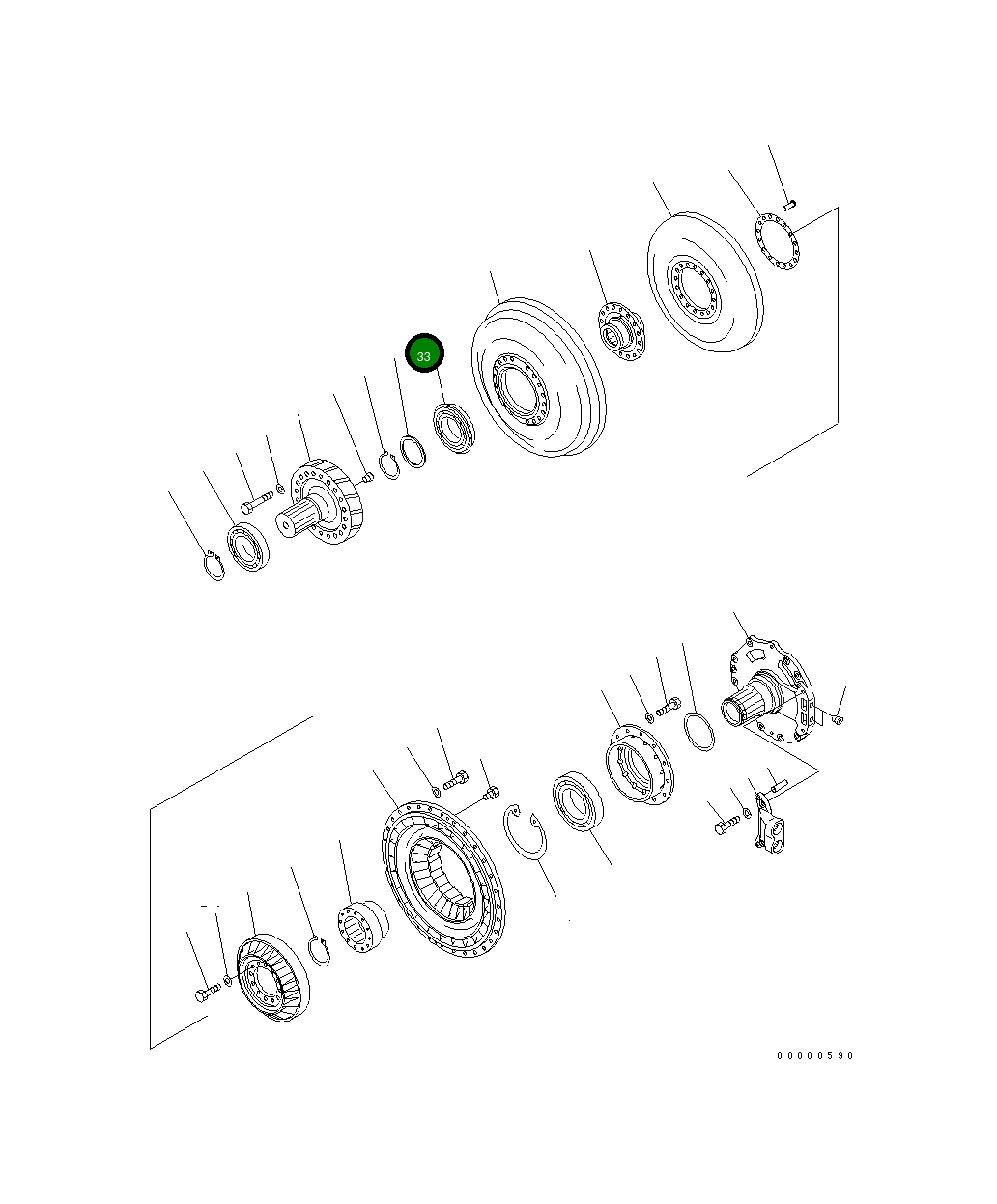 Подшипник 06043-06216 Komatsu
