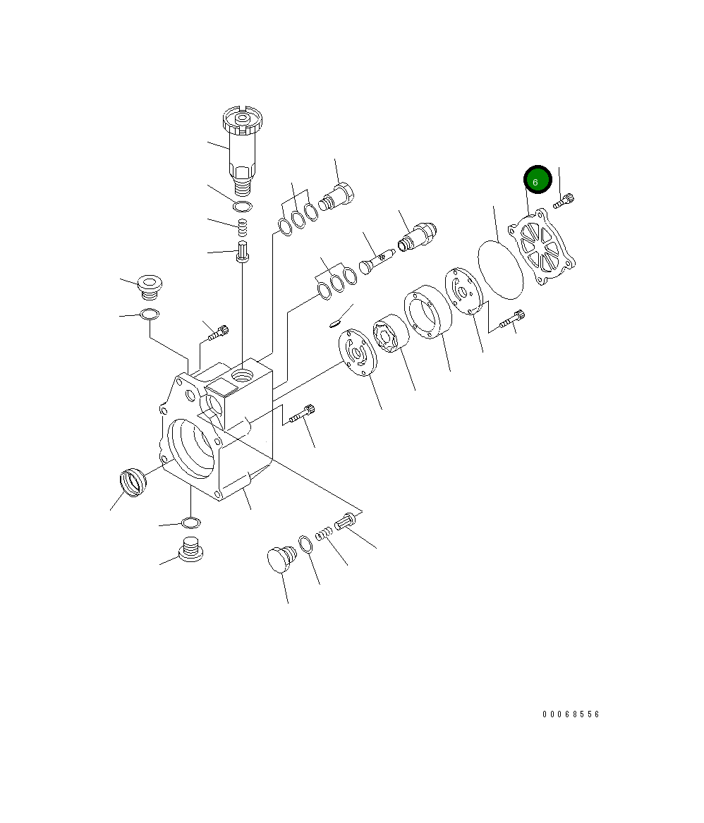 Крышка ND094251-0050 Komatsu