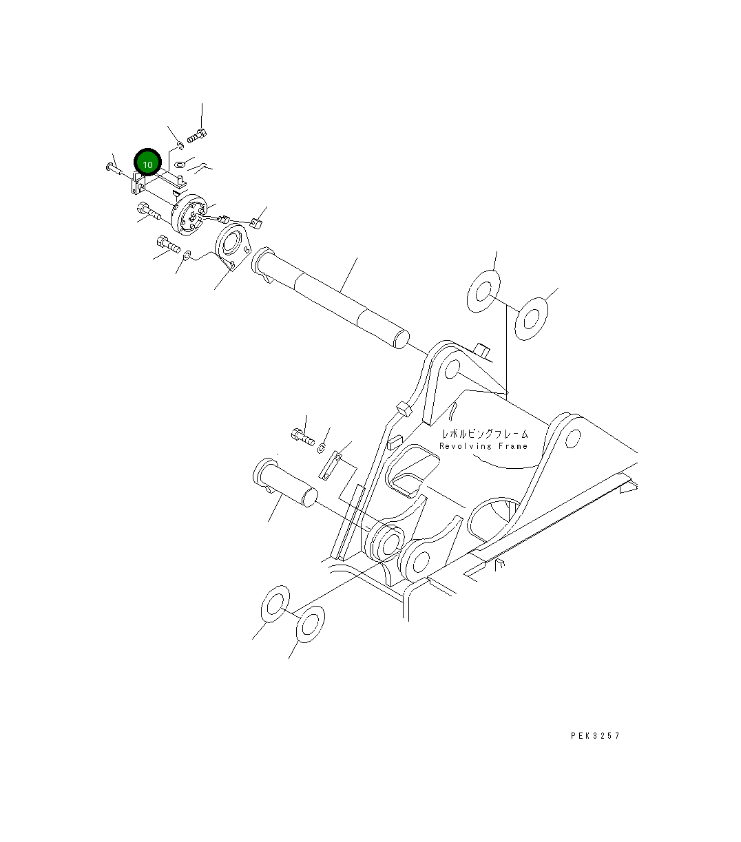 Рычаг 21W-70-21523  Komatsu