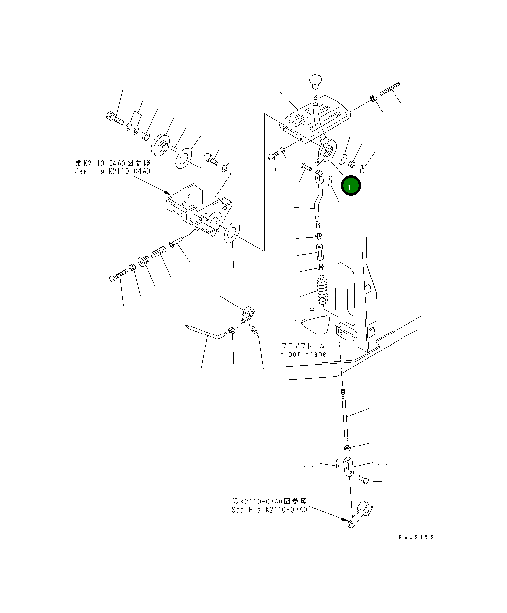 Рычаг 154-43-44110 Komatsu