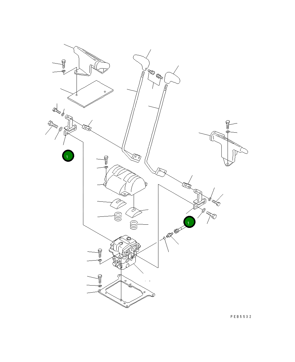 Рычаг 203-43-61310 Komatsu